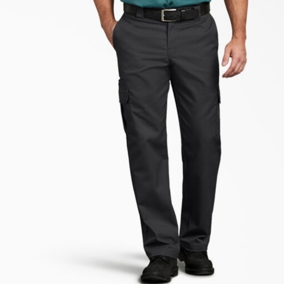Dickies Pants Nwt Mens Dickies Regular Fit Straight Leg Cargo Pants Black Sz32x32 Poshmark
